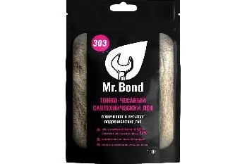 Лен д/обм труб 100гр сантехнический Mr.Bond 303 (для опта)