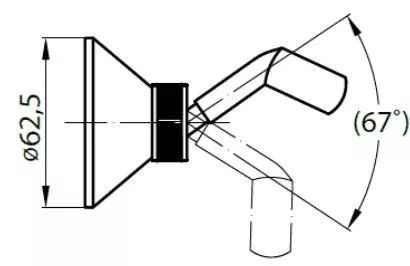 Держатель лейки регулируемый Cezares CZR-C-SO-01