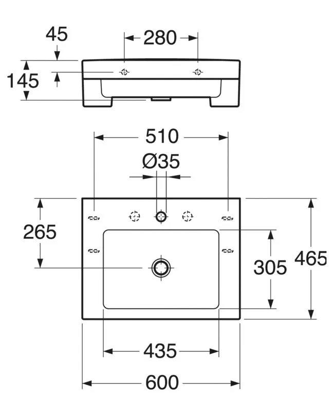 Раковина Gustavsberg ARTic 600х465 GB1146000101