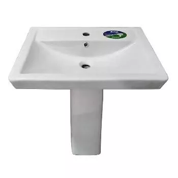 Раковина с пьедесталом 64см без креп Ceramics Plus TV 2 сорт