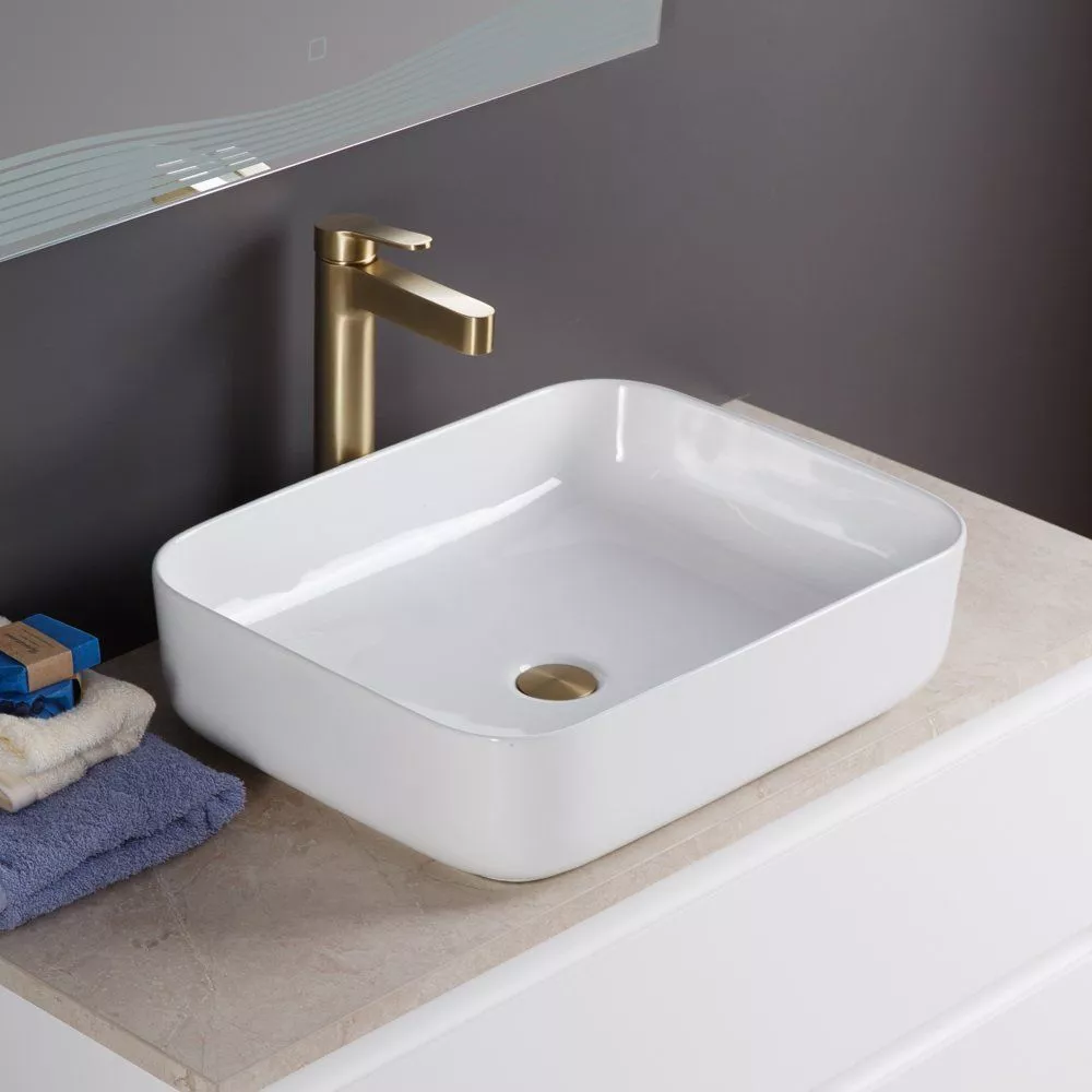 Раковина накладная 50/39см прямоуг Belbagno BB1304