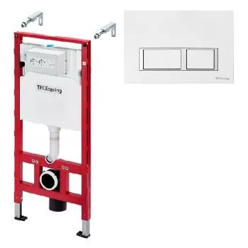 Инсталляция для унитаза 50см кнопка белый глянец/хром TECEspring Profil S300300+9940203