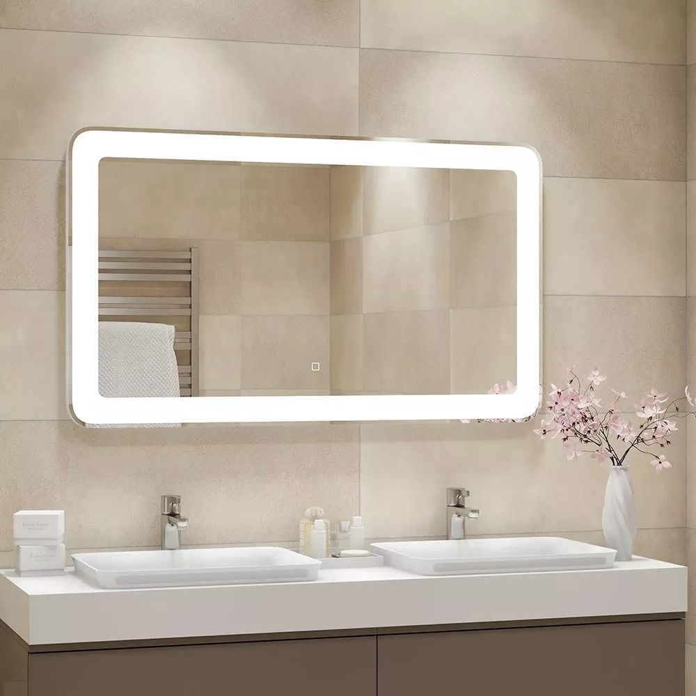 Зеркало 120ш-70в-3г свет сенсор Континент Velvette LED ЗЛП467