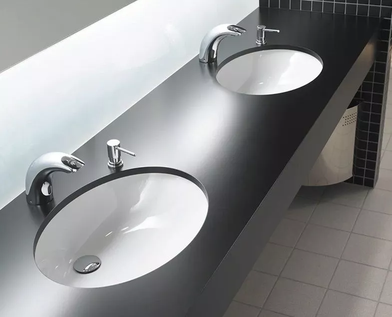 Раковина врезная 52/39см овал снизу Vitra Arkitekt 6069B003-0012