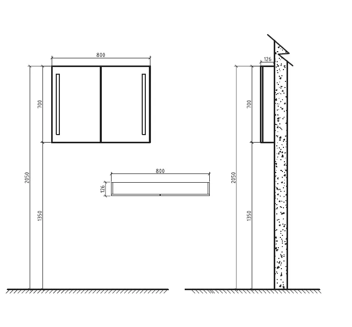 Зеркало BelBagno SPC-800 SPC-800
