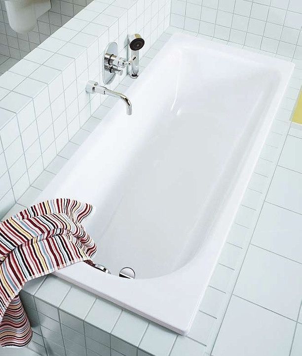 Ванна чугунная ROCA Continental 160x70 белая без ножек 21291200R