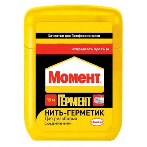 Нить-герметик "Момент Гермент" с мультистраничной этикеткой в ш/б, 1500 см