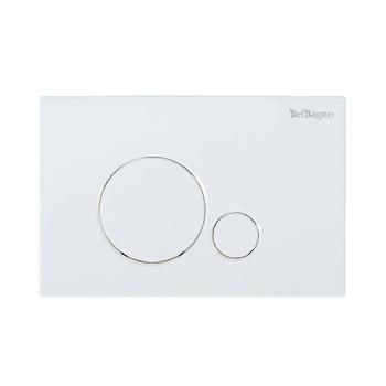 Кнопка для инсталляции 2реж круг механич белый BelBagno Sfera BB014-SR-BIANCO