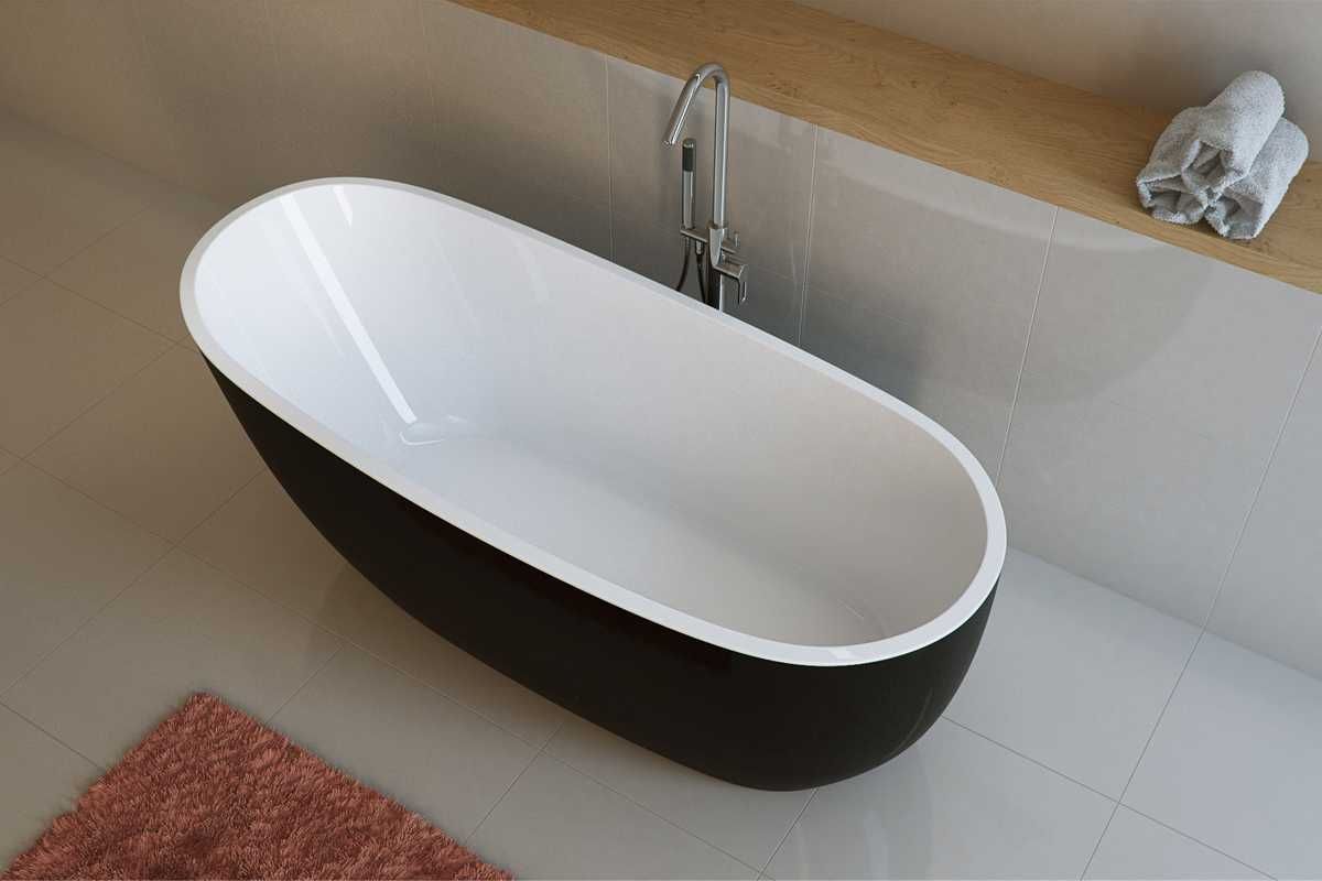 Ванна акриловая EXCELLENT COMFORT+ черно-белая 175x74 WAEX.COM17WB