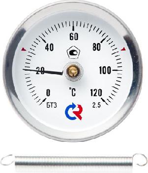 Термометр  бимет.G1/2  0..150°С  кл.2,5 накладной РОСМА 